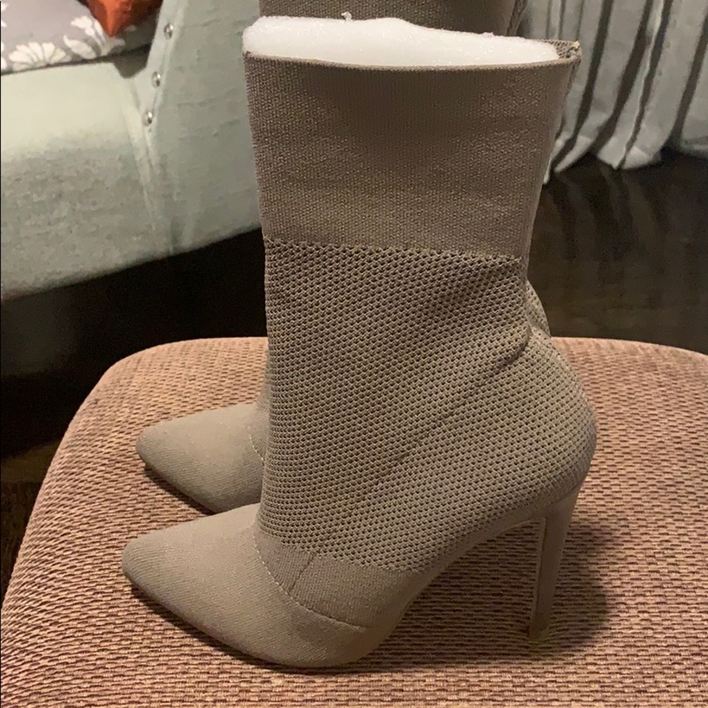 4 inches Tan Booties - Picture 2 of 4